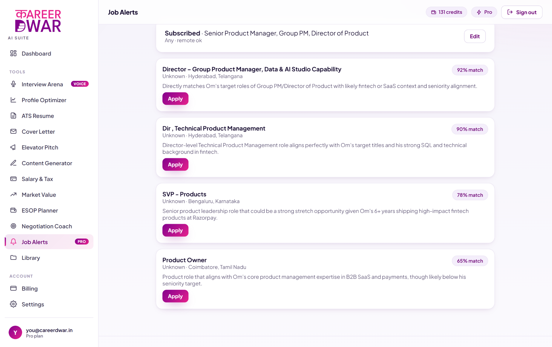 Job Alerts